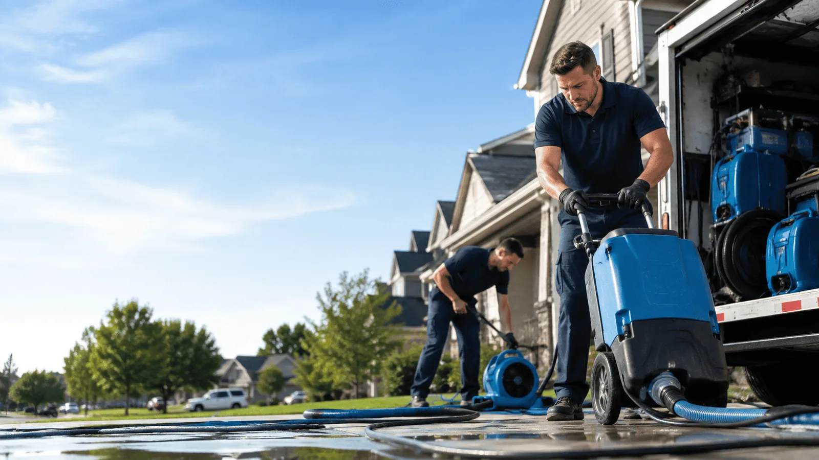 Dehumidification being performed in Arkansas City, KS